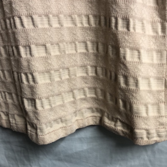 Khaki tan basic editions v neck blouse 1x guc - Picture 12 of 12